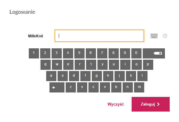 login - virtual keyboard