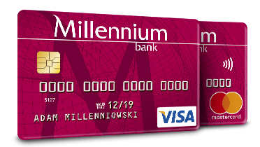 Millennium Card. Банковская карта Миллениум. Миллениум виза. Банковская карта Миллениум Польша.